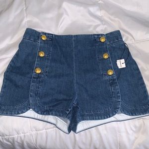 High rise shorts